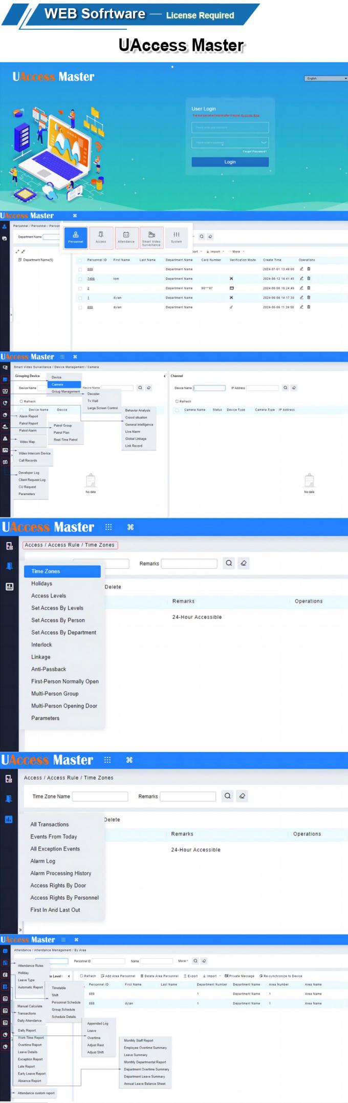الوجه وبصمة الإصبع وبطاقة RFID 3