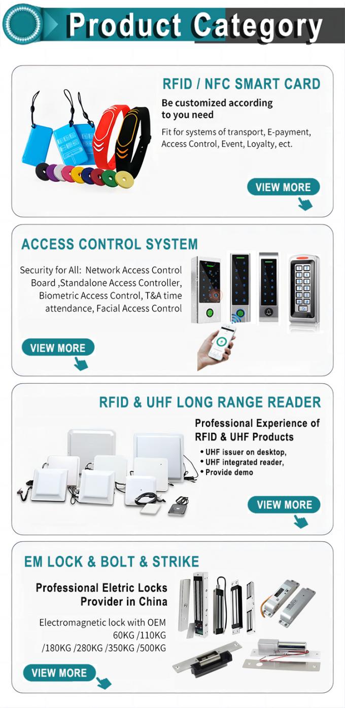 الوجه وبصمة الإصبع وبطاقة RFID 8