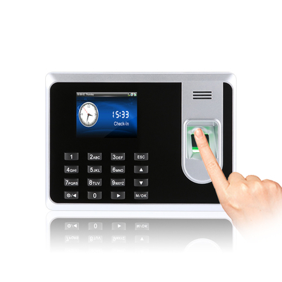 نظام التحكم في الوصول إلى بصمات الأصابع البيومترية وقارئ بطاقة RFID وقت الحضور مع البطارية