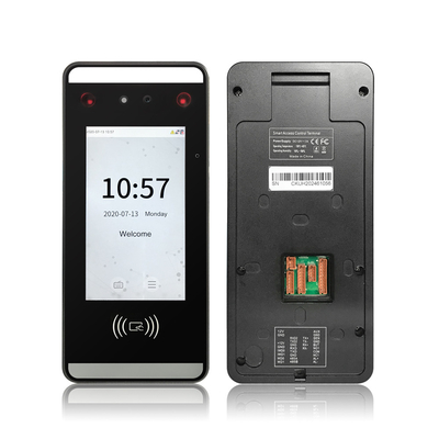 قارئ النخيل ونظام التحكم في الوصول للتعرف على الوجه ومحطة الحضور لبطاقة RFID مع Detecti درجة الحرارة