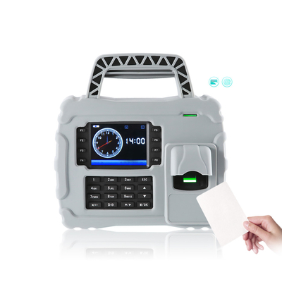 IP65 المقاوم للماء القارئ البطاقة RFID المحمول تسجيل الوقت ونظام حضور وقت بصمات الأصابع