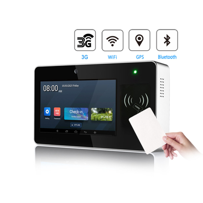 بطاقة 3G اللاسلكية للأصابع على أندرويد RFID Time Attendance System Terminal مع WIFI و GPS