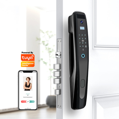 البصمة البيومترية والكلمة السرية IC Card Smart Door Lock مع TUYA WIFI/TT Lock APP Viewer Vision Digital مع الكاميرا